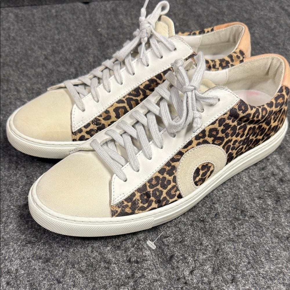 Oliver Cabell Leopard Print Sneakers - Picture 3 of 10